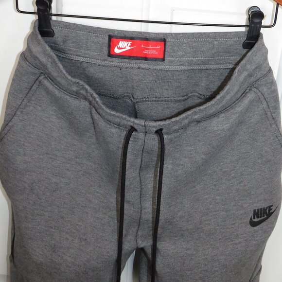 NIKE Men’s Tech Fleece Slim Taper Jogger Sweatpants Carbon Heather S 805162-091 - Picture 6 of 6